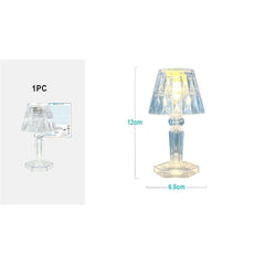 Lampada led da tavolo trasparente – 12 cm – disponibile in 2 modelli