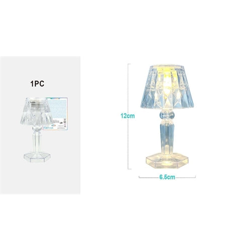 Lampada led da tavolo trasparente – 12 cm – disponibile in 2 modelli