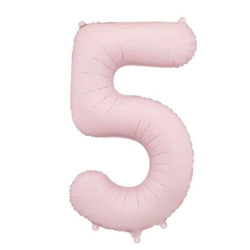 Palloncino in foil numero , 86 cm, rosa chiaro