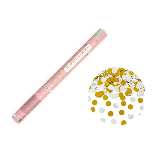 Cannone lancia coriandoli con cerchi, 60 cm
