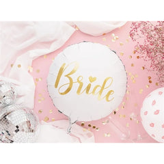 Palloncino foil sposa 45cm, bianco