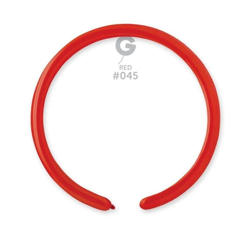 Palloncini in lattice modellabili d2-1" rosso 045 100 pz
