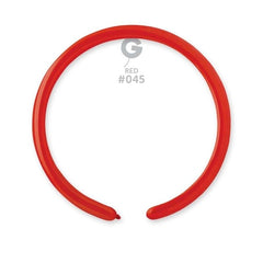 Palloncini in lattice modellabili d2-1" rosso 045 100 pz
