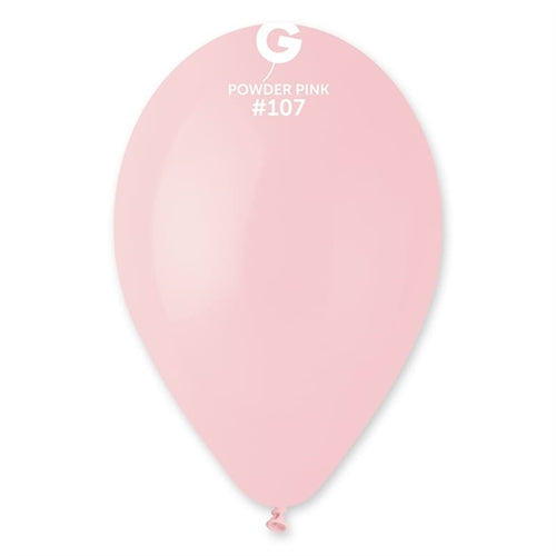 Palloncino in lattice 13" g120 rosa polvere "powder pink 107" 50pz
