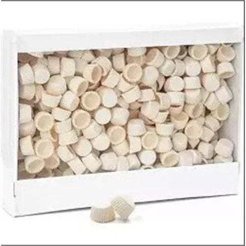 Pirottini bianchi porta confetto 20 x 15 mm 200 pz