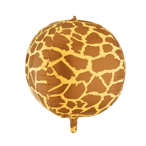 Palloncino in lamina a forma di giraffa con macchie, 75 cm