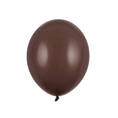 Palloncini resistenti 27 cm, color cacao pastello (1 confezione / 10 pezzi)