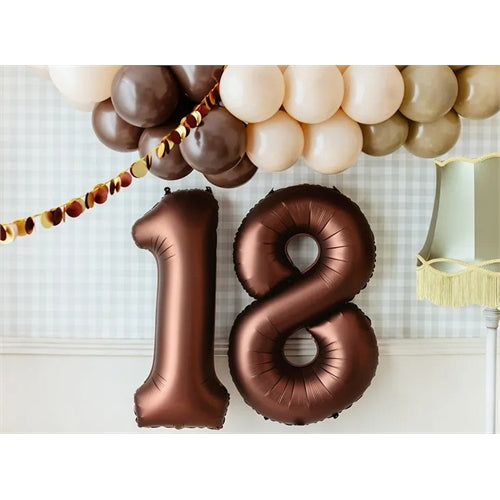 Palloncini resistenti 27 cm, color cacao pastello (1 confezione / 10 pezzi)
