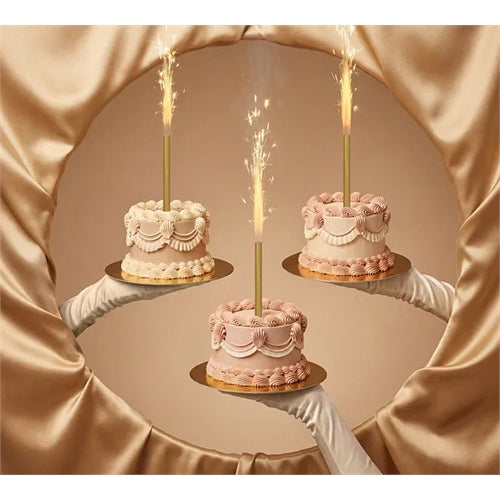 Fontana per torte, dorata, 18 cm