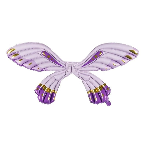 Palloncino in foil ali di farfalla, viola opaco, 102 x 50 cm