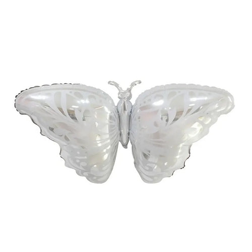 Foil farfalla argento supershape 40"