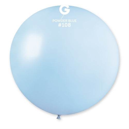 Palloncino in lattice 31" g30 celeste polvere "powder blue 108"