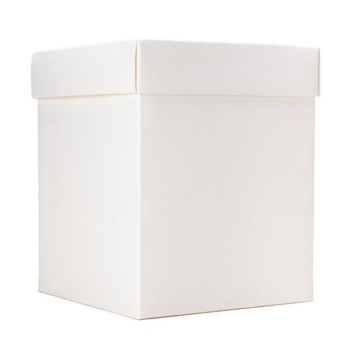 Scatolina fondo e coperchio 12x12x12 bomboniera crema