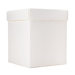 Scatolina fondo e coperchio 12x12x12 bomboniera crema