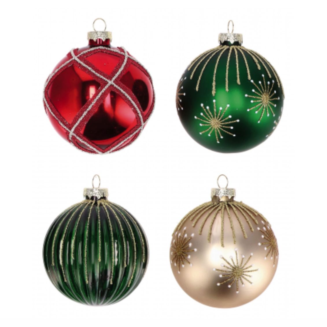 PALLINA NATALE VETRO D. 8 CM