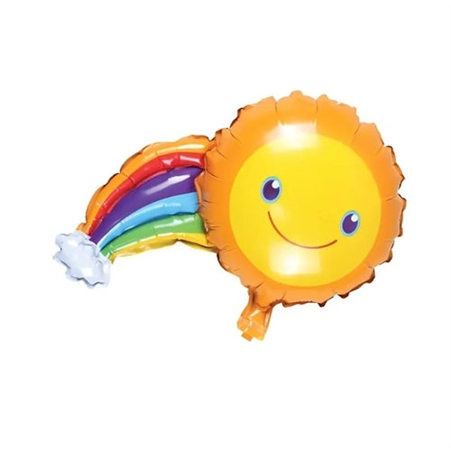 Mylar arcobaleno e sole supershape 33"