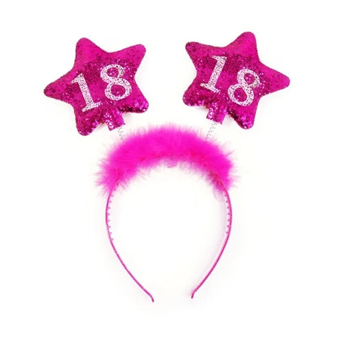 Cerchietto con stelle 18, rosa