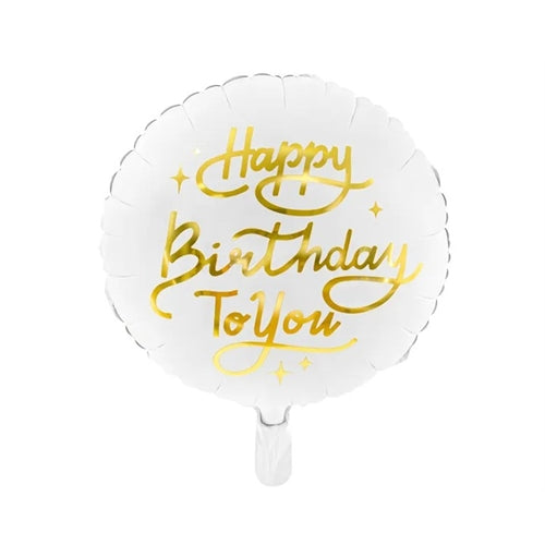 Mylar happy birthday to you 18" tondo