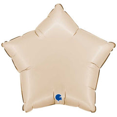 Palloncino foil stella crema 18" 1 pz