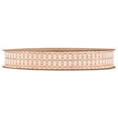 Nastro decorativo effetto tessuto con fili oro – 15 mm × 20 m