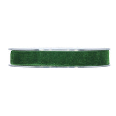 Nastro decorativo in velluto verde – 15 mm x 7 m