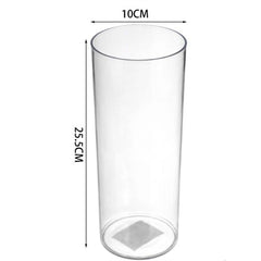 Vaso in acrilico trasparente