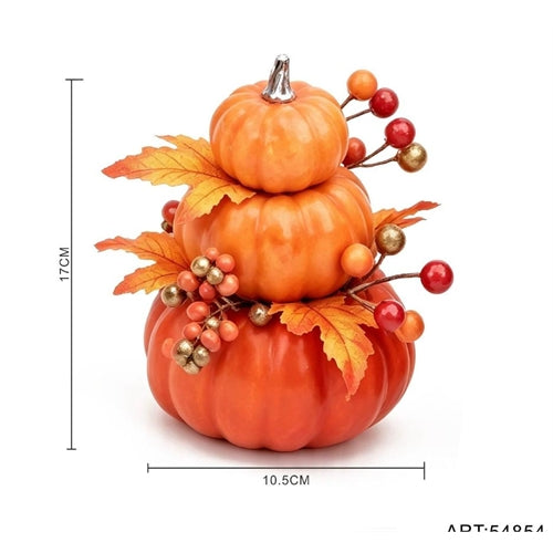 Decorazione autunnale con zucche – 17 cm