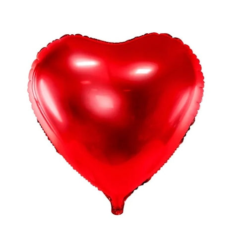 Palloncino in foil a forma di cuore, 45 cm, rosso