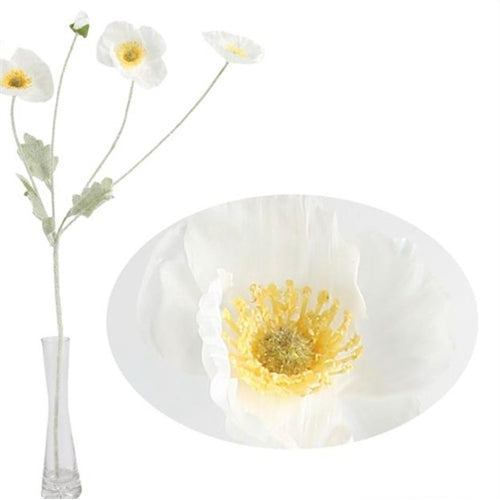 Fiore di papavero h. 50 cm