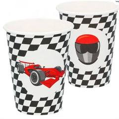 Bicchieri in carta racing 8 pz