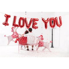 Palloncino foil i love you, 260x40 cm, rosso