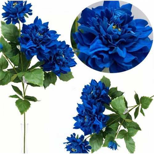 Fiore artificiale decorativo blu – bouquet elegante effetto realistico 75 cm