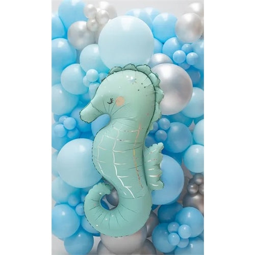 Palloncino foil cavalluccio marino, 47x98 cm, mix