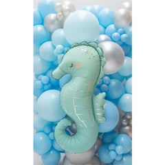 Palloncino foil cavalluccio marino, 47x98 cm, mix