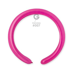 Palloncino in lattice 2” modellabile d4 fucsia "fuchsia 007" 100pz