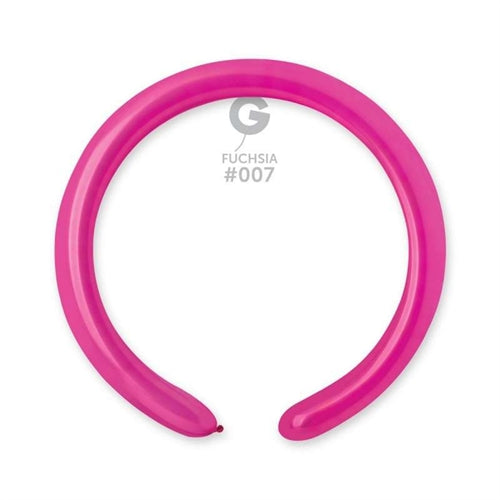 Palloncino in lattice 2” modellabile d4 fucsia "fuchsia 007" 100pz