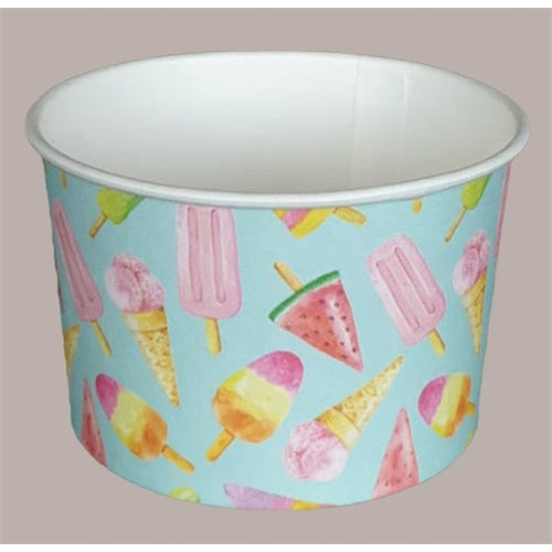 Coppa per gelato in carta opaco madeline 57 pz 120 cc