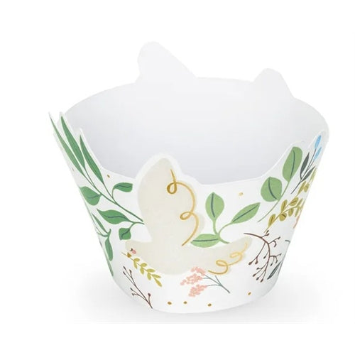 Porta cupcake in carta ricamati 7.5 x 6.5 cm 6 pz