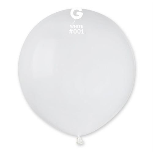 Palloni in lattice 19" g19 bianco #001 25 pz
