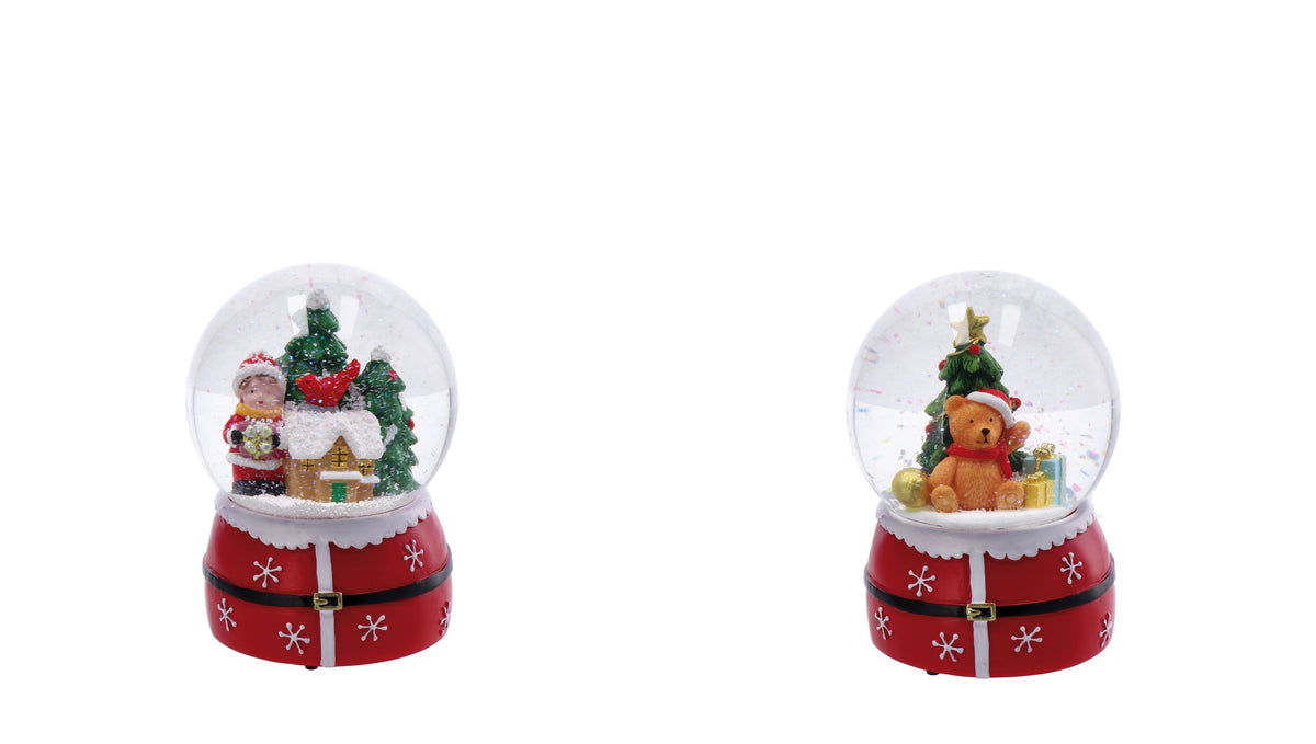Sfera natale vetro + resina d. 10 cm