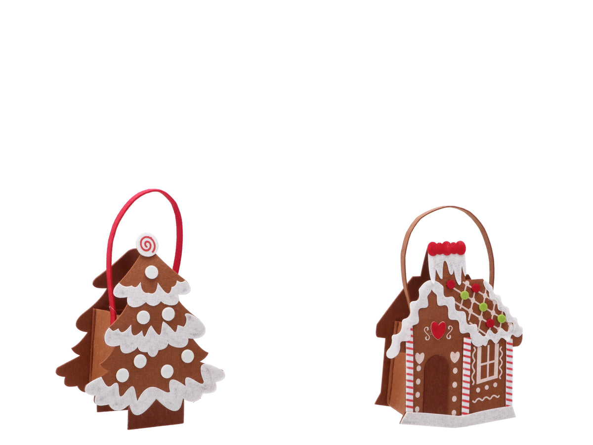 Borsina tessuto natale 22 cm