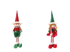 PELOUCHES NATALE ELFO 15 X 11 X H. 53 CM