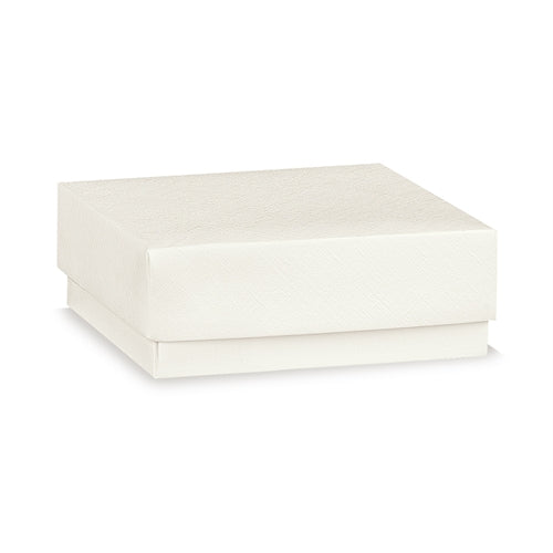 Scatolina fondo + coperchio bianco 120x120x45