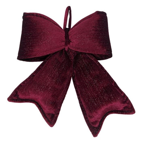 Fiocco decorativo in tessuto effetto velluto – 29 x h 36 cm