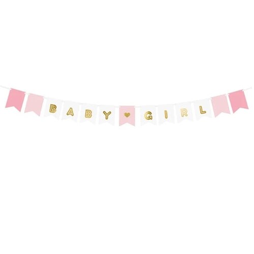 Striscione "bambina/o", colori assortiti, 15 x 175 cm