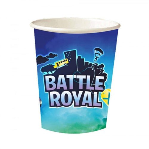 Bicchieri carta fortnite battle royal 8 pz