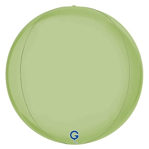 Palloncino mylar sfera verde oliva 4d globe 22"