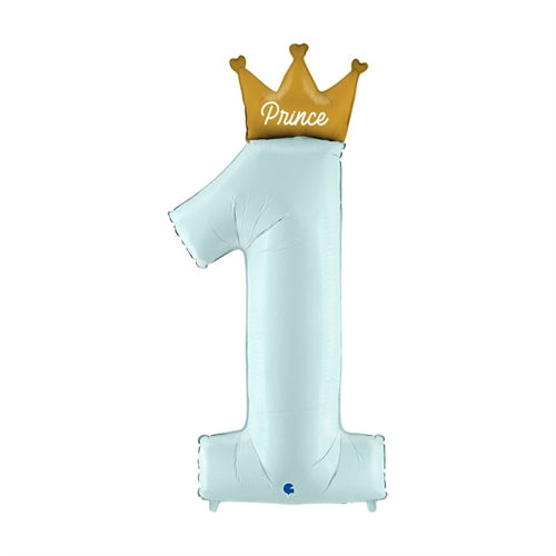 Mylar primo compleanno principe 46"