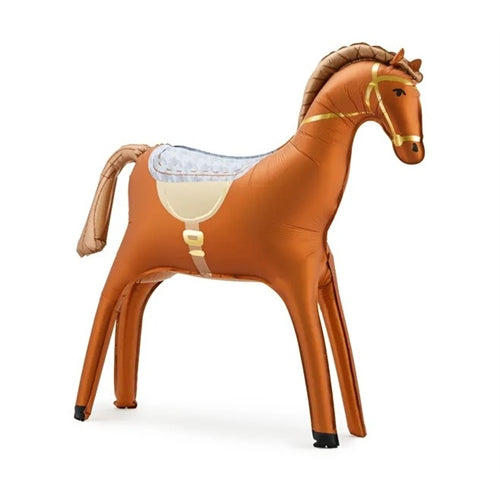 Palloncino in foil a forma di cavallo, 112x97 cm, mix