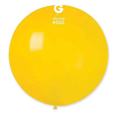 Palloncino in lattice 31" g30 giallo "yellow 002"